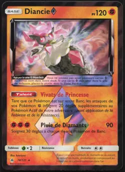 Carte Pokemon Diancie Prisme 74/131 Holo Lumiere Interdite Francais - Image 1