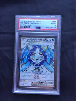 Pokemon Twilight Masquerade Full Art: Wellspring Ogerpon EX 194/167 PSA 9 - Image 1