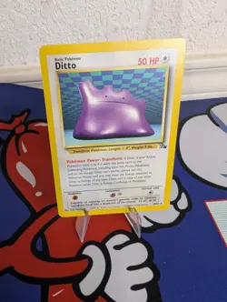 Pokemon TCG - DITTO - 18/62 - RARE - UNLIMITED -FOSSIL (1999) WOTC - Played Dmg - Image 1