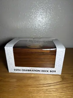 Pokemon TCG Wooden 25th Anniversary Celebrations Deck Box. New. - Image 2