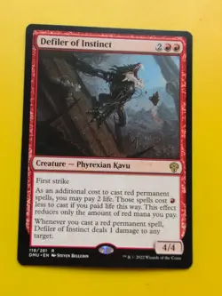 Defiler of Instinct. Rare DMU Kavu MTG Card. - Image 1
