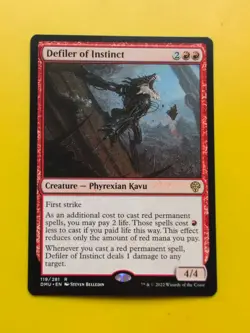 Defiler of Instinct. Rare DMU Kavu MTG Card. - Image 2