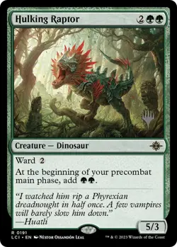 MTG Hulking Raptor - Promo: The Lost Caverns of Ixalan (PPLCI) Foil Rare #191 - Image 1