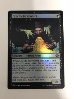 Greedy Freebooter Foil MTG Magic the Gathering Card NM Near Mint LCI - Image 1
