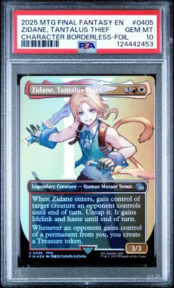 Zidane, Tantalus Thief #0405 2025 Magic MTG Final Fantasy Borderless-Foil PSA 10 - Image 1