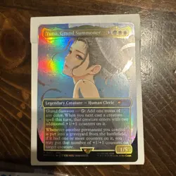 Yuna, Grand Summoner X1 Mtg Promo Nm Borderless Foil Miki Yamashita 0001 - Image 1