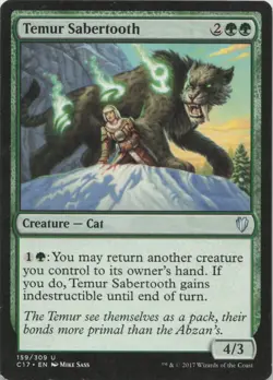Temur Sabertooth U Commander 2017 159 - LP MTG - Image 1
