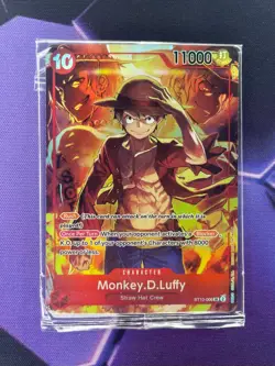One Piece TCG: Luffy ST10-006 Treasure Booster Promo Card - SEALED! - Image 1