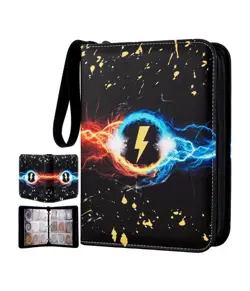 Pokemon Trading Card Binder Folder 9 Pocket, 50 Pages, 900 Pocket PU Leather - Image 1