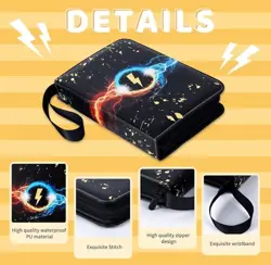 Pokemon Trading Card Binder Folder 9 Pocket, 50 Pages, 900 Pocket PU Leather - Image 3