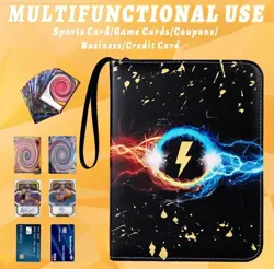 Pokemon Trading Card Binder Folder 9 Pocket, 50 Pages, 900 Pocket PU Leather - Image 5