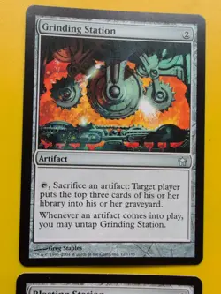 Grinding Station & Blasting Station. Fifth Dawn artifact MTG 2 Card. - Image 3