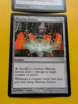 Grinding Station & Blasting Station. Fifth Dawn artifact MTG 2 Card. - Image 5