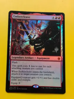Embercleave. ELD MYthic FOIL legendary artifact MTG Card. - Image 1