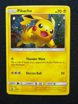 Pikachu - Black Star Promo Sun & Moon - SM76 Pokemon Card TCG - Image 1