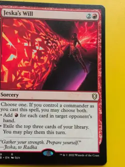 Jeska's Will. CLB Rare SOrcery MTG Card. - Image 2