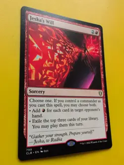 Jeska's Will. CLB Rare SOrcery MTG Card. - Image 3
