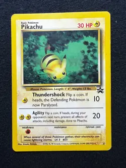 Pikachu 27 - WOTC Black Star Promo - Pokemon TCG Card - Image 1