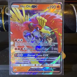 Ho-Oh GX Ultra Rare Full Art SM57 Sun and Moon Promo Card NM - Image 1