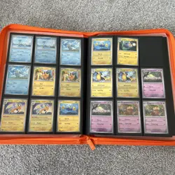 Vault X Premium 9-Pocket Exo-Tec Zip Binder - Neon Orange w/ Paldean Fates Cards - Image 5