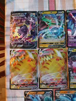 Pokemon Jumbo Card Lot ×11 Pikachu Vmax, Dark Sylveon V, Rayquaza, More!! - Image 2