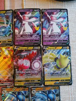 Pokemon Jumbo Card Lot ×11 Pikachu Vmax, Dark Sylveon V, Rayquaza, More!! - Image 3