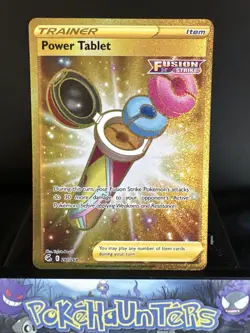 Pokemon Card Power Tablet 281/264 Fusion Strike Gold Rare Trainer Near Mint - Image 1