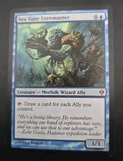 Sea Gate Loremaster Zendikar MTG Regular Lightly Played - Image 1