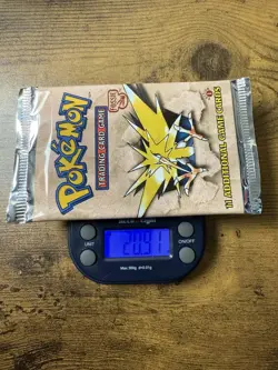 Pokemon Fossil 1st Edition Booster Pack Zapdos 1999 WOTC 20.91g - Image 1