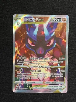 Pokemon Lucario VSTAR SWSH291 Crown Zenith ETB Holo Black Star Promo - Image 1
