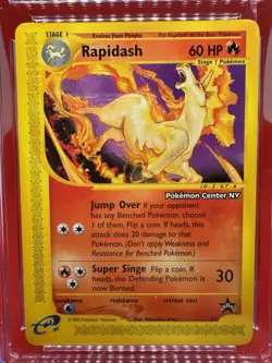 CGC 9 MINT Rapidash # 51 WOTC Black Star Promo New York Center Pokemon TCG 2002 - Image 2