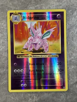 Nidorino 44/108 Pokemon TCG XY 2016 Card Evolutions Reverse Holo (Near Mint) - Image 1