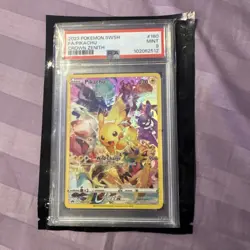 Pikachu 160/159 Secret Rare Pokemon Sword & Shield Crown Zenith MINT PSA 9 - Image 1