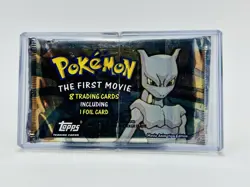 Pokemon 1998 The First Movie Topps Black Logo 8 Card Pack ( 1 Foil Card P/pack) 41116307522 - Image 1