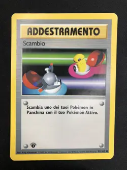 Pokemon Scambio 95/102 Set Base Prima Edizione Wizards ITA Carte Vintage - Image 1