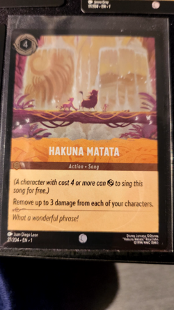 Lorcana First chapter The Lion king lot of 7 w/ 1 foil card Simba, Timon, mufasa - Image 5