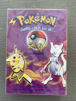 WOTC 1999 Pokemon Zap! Theme Deck Factory Sealed Vintage - Image 1