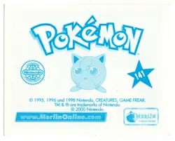 CROMO / STICKER #141 POKEMON SERIE 2 COLECCION MERLIN 2000 (ALBUM AZUL) - Image 2