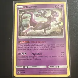 Mewtwo SM214 Holo Ultra Rare Black Star Promo Card - Image 1
