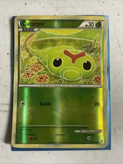 CATERPIE HeartGold & SoulSilver POKEMON Reverse Holo 2010 Trading Card 57/123 - Image 1