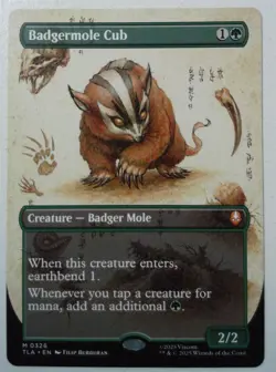 Badgermole Cub *Borderless Mythic Rare* Magic MtG x1 Avatar: The Last Airbender - Image 1