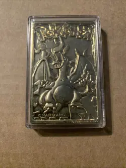 Charizard Pokemon 23K Gold Plated Trading Card Burger King 1999 - Image 1
