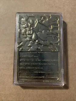 Charizard Pokemon 23K Gold Plated Trading Card Burger King 1999 - Image 2