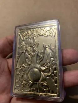Charizard Pokemon 23K Gold Plated Trading Card Burger King 1999 - Image 5