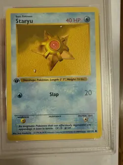 1999 Pokemon - 1st Edition Shadowless Staryu - Base Set 65/102 - PSA 9 Mint!! - Image 3