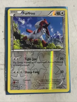 Pokemon - Flashfire - Furfrou - 87/106 - Uncommon - Reverse Holo - - Image 1