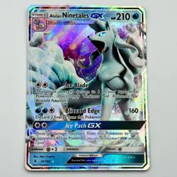 Alolan Ninetales GX 22/145 Pokemon TCG Guardians Rising Ultra Rare Holo LP - Image 1