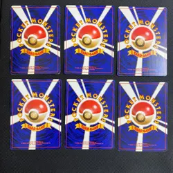 Base Set 1996 Normal Card Set of 6 Japanese Pokemon Card Old Back s0043 - Image 2