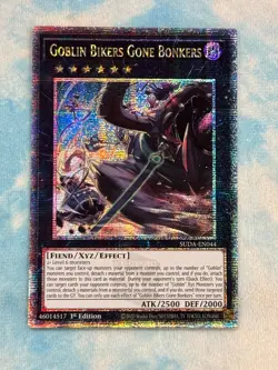 YUGIOH GOBLIN BIKERS GONE BONKERS QUARTER CENTURY SECRET RARE SUDA-EN044 - Image 1