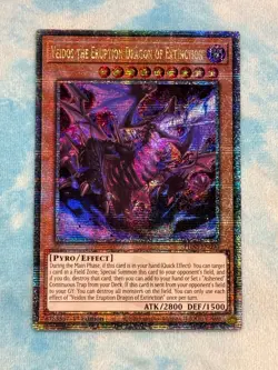 YUGIOH VEIDOS THE ERUPTION DRAGON OF EXTINCTION QUARTER CENTURY PHNI-EN090 - Image 1